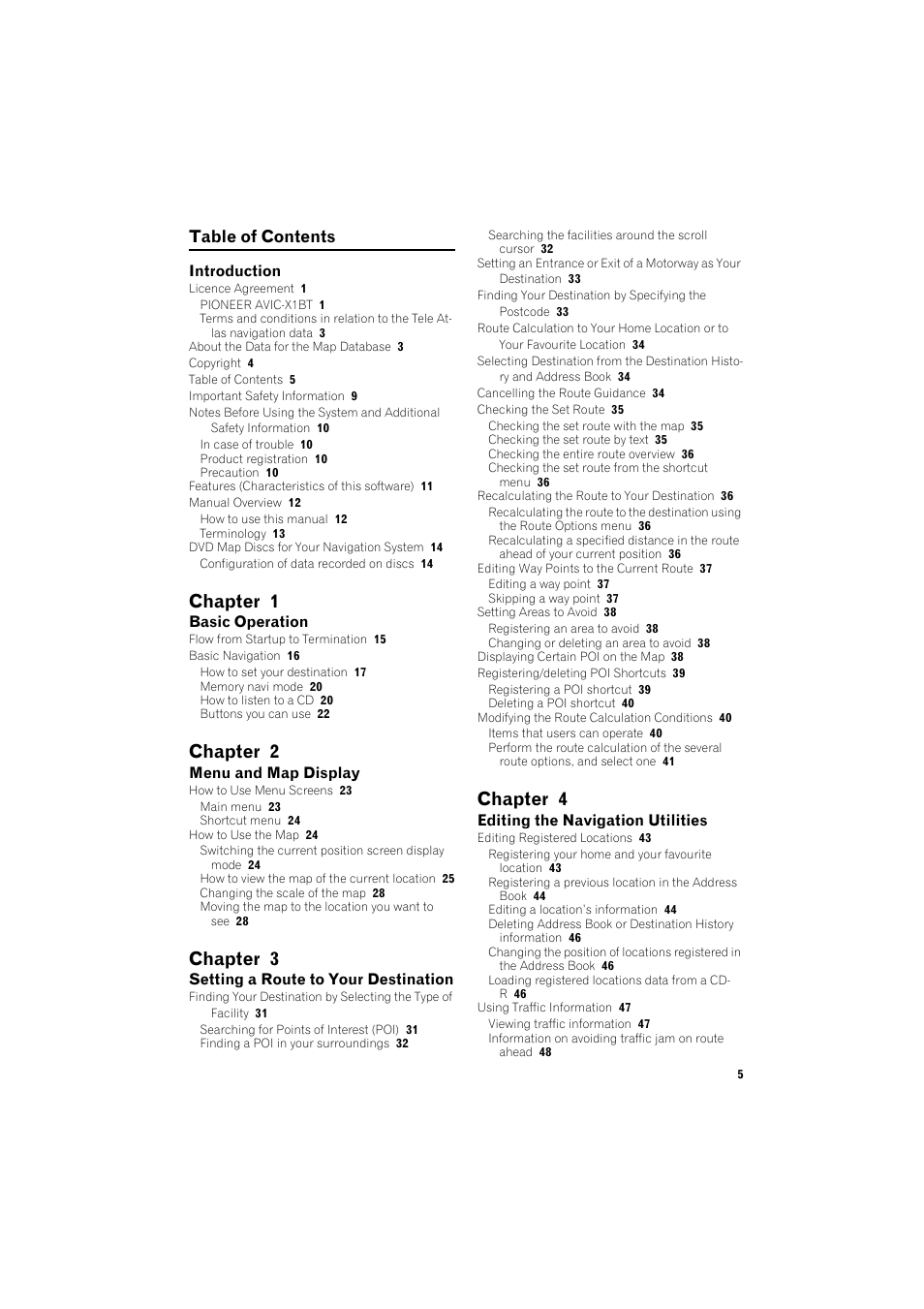 Pioneer AVIC-X1BT User Manual | Page 7 / 155