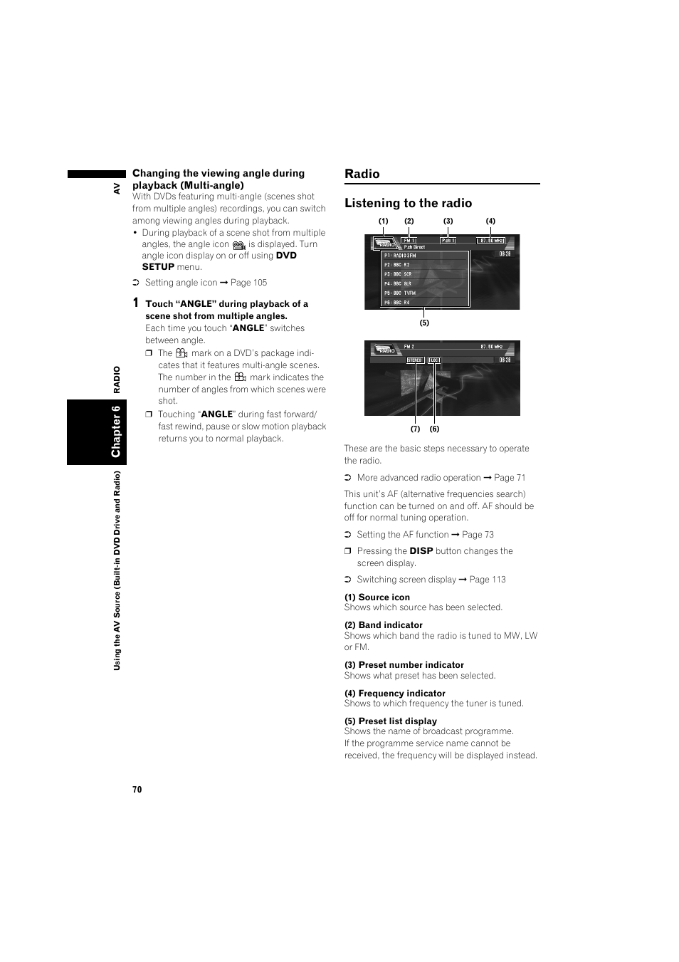 Radio, Listening to the radio, Radio listening to the radio | Pioneer AVIC-X1BT User Manual | Page 72 / 155