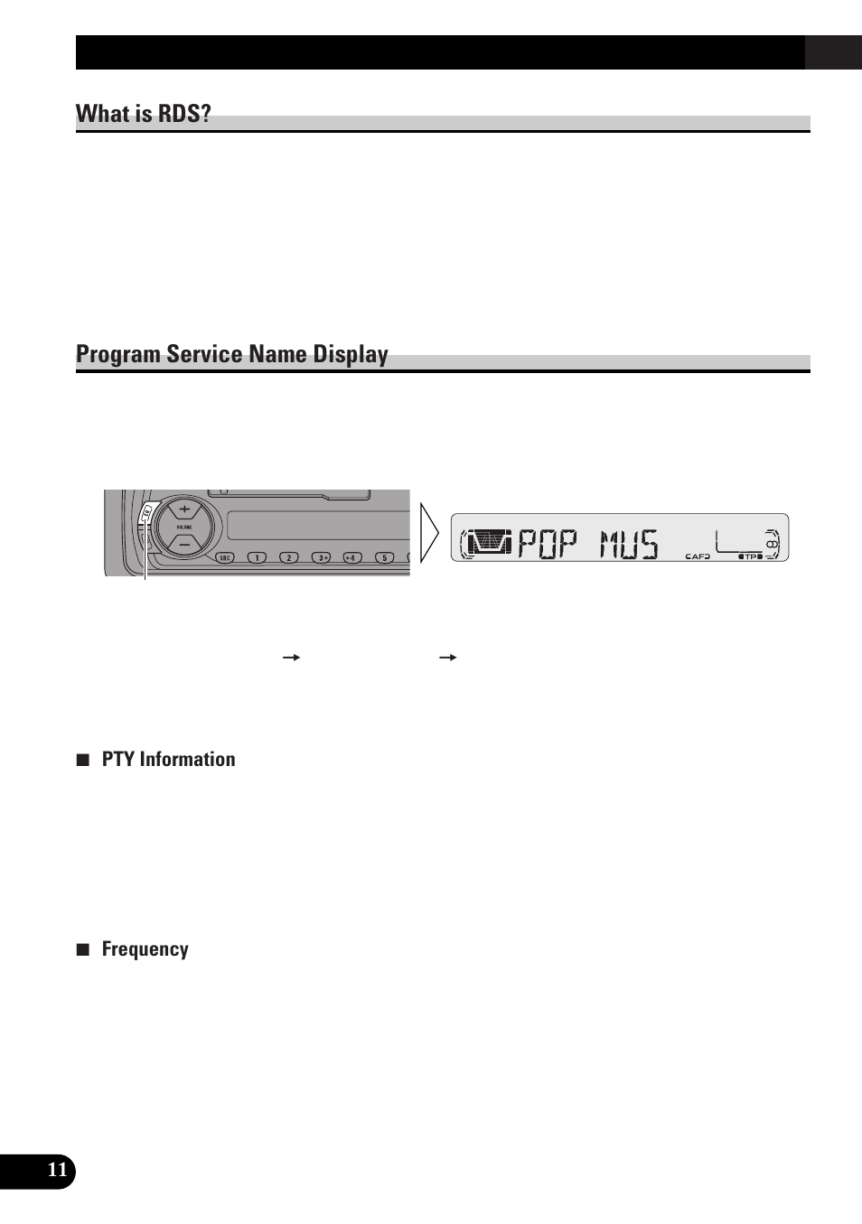 Using rds functions, What is rds? program service name display, What is rds | Program service name display | Pioneer KEH-P4010RB User Manual | Page 12 / 100