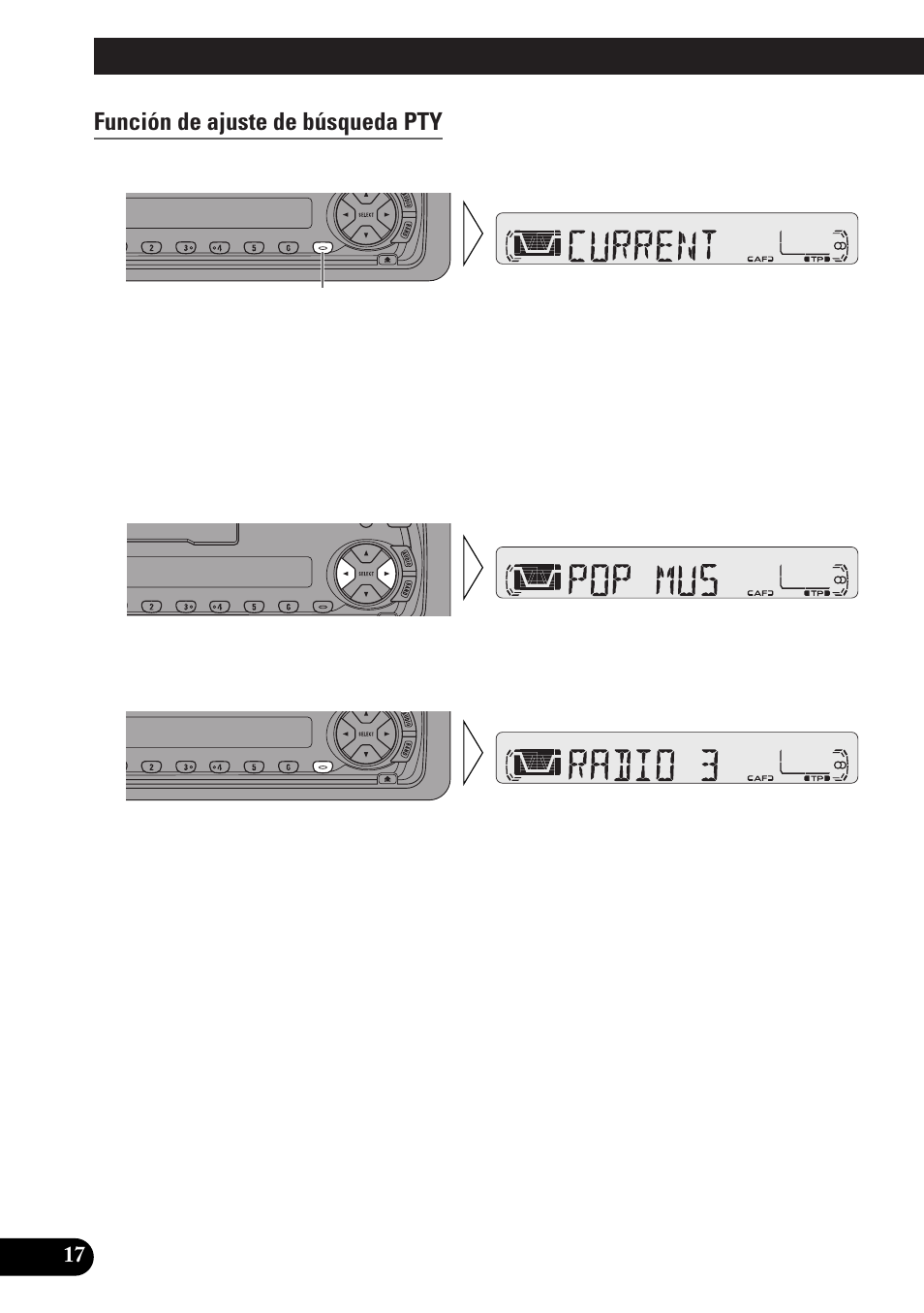 Función de ajuste de búsqueda pty, Uso de las funciones rds | Pioneer KEH-P4010RB User Manual | Page 50 / 100