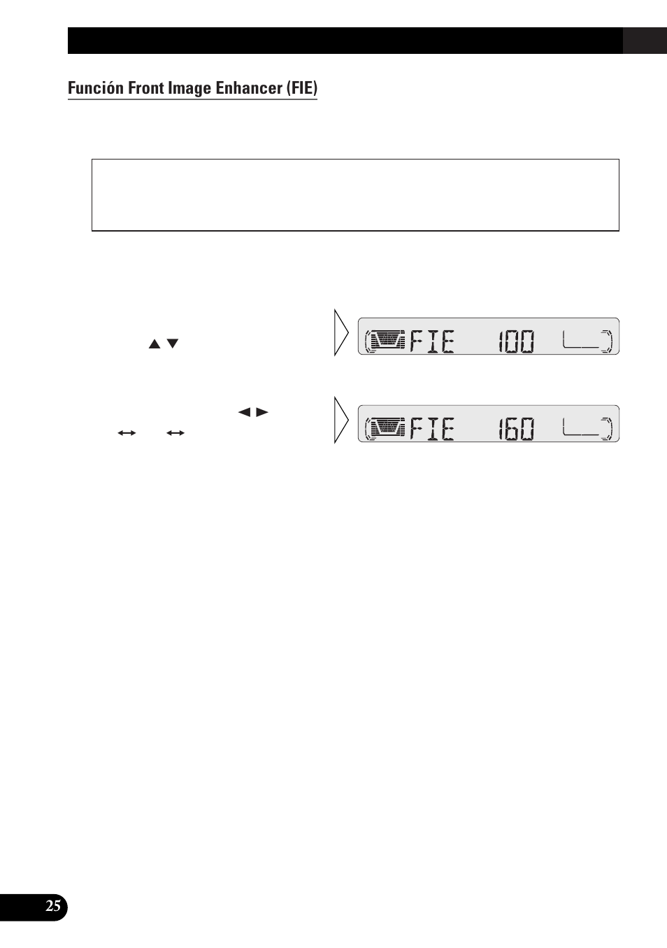 Función front image enhancer (fie), Ajuste de audio | Pioneer KEH-P4010RB User Manual | Page 58 / 100