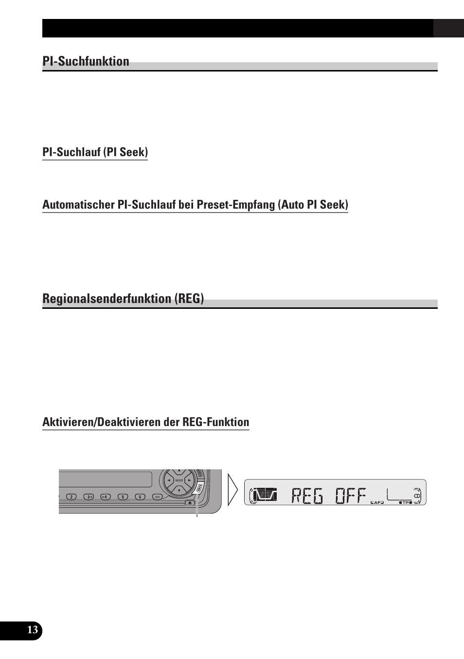 Pi-suchfunktion, Pi-suchlauf (pi seek), Regionalsenderfunktion (reg) | Aktivieren/deaktivieren der reg-funktion, Rds-funktionen | Pioneer KEH-P4010RB User Manual | Page 78 / 100