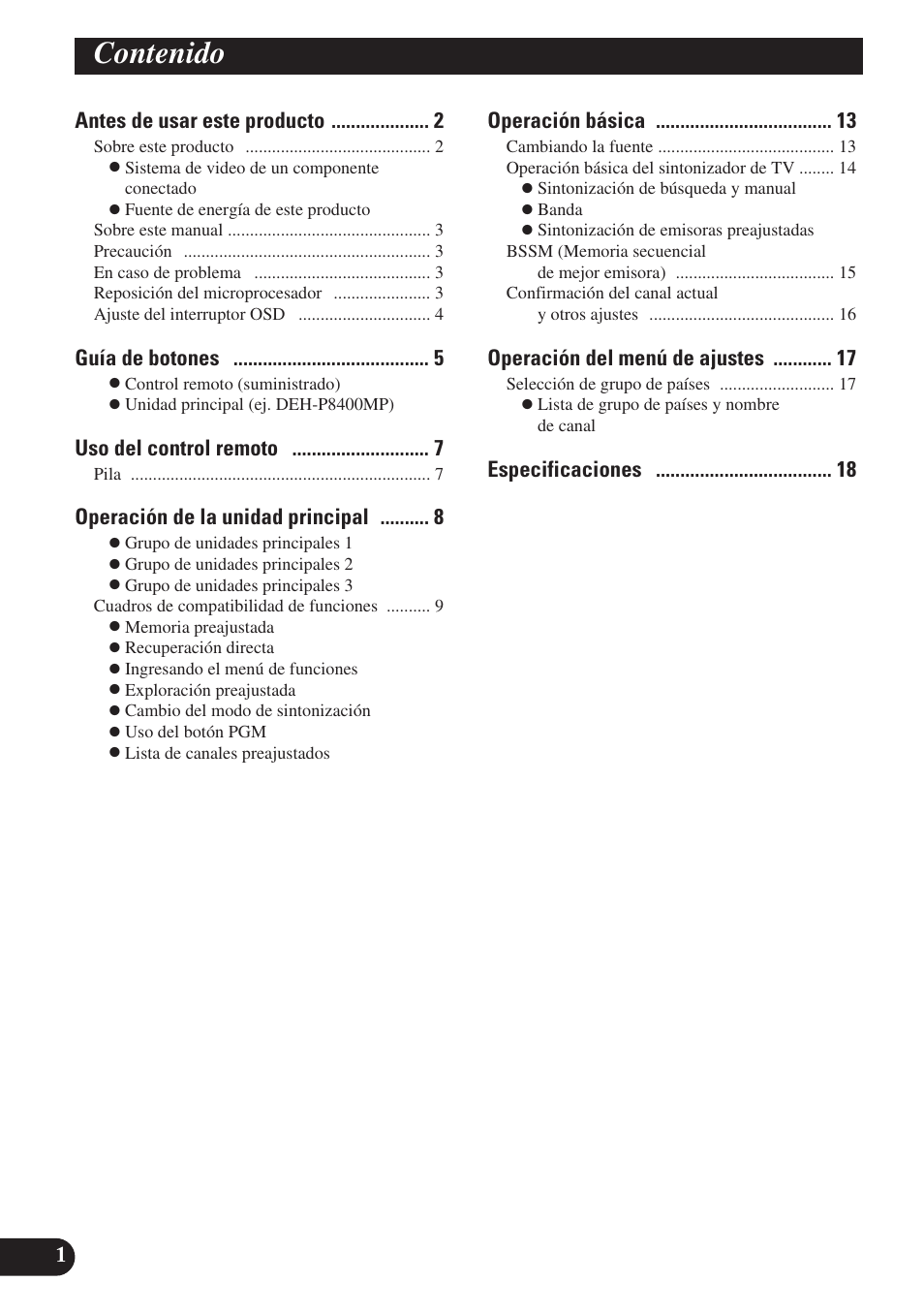 Pioneer GEX-P6400TVP User Manual | Page 20 / 112