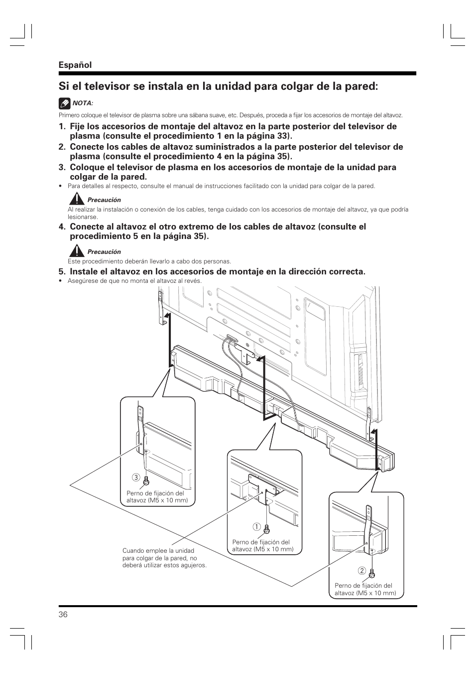 Pioneer PDP-S40B User Manual | Page 36 / 44