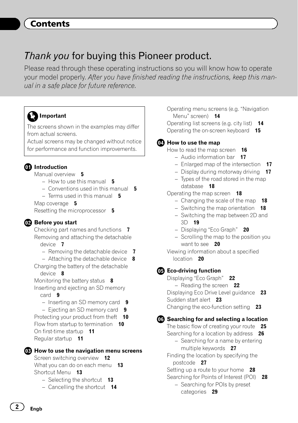 Pioneer AVIC-F220 User Manual | Page 2 / 80