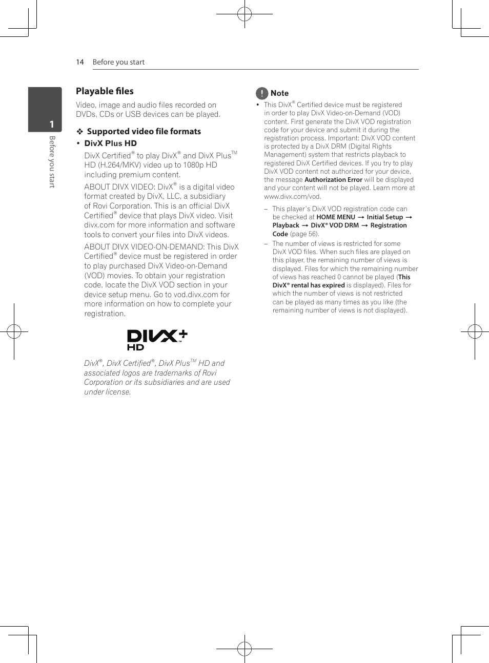 Playable files | Pioneer MCS-333 User Manual | Page 14 / 76