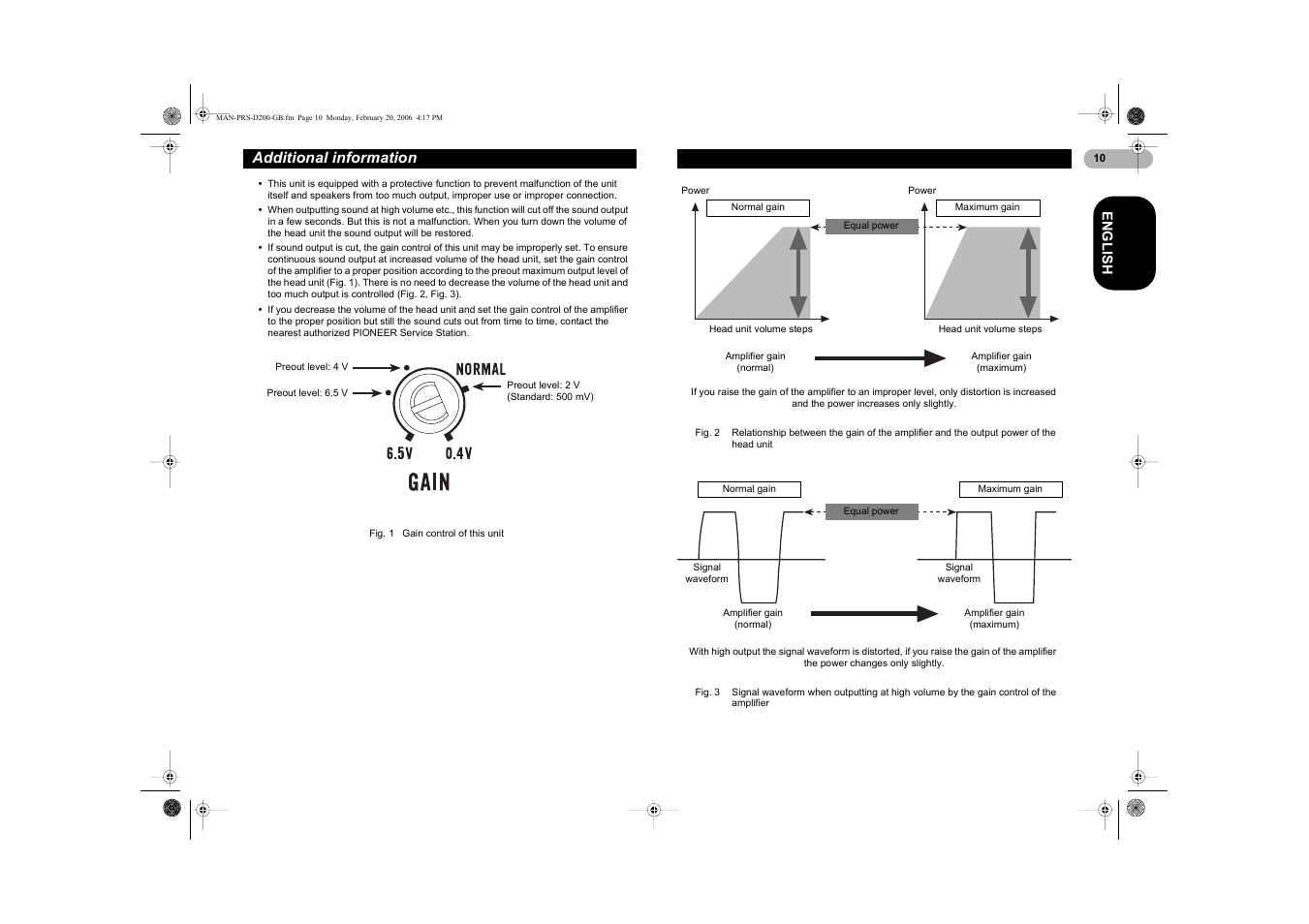 Additional information | Pioneer PRS-D200 User Manual | Page 10 / 12