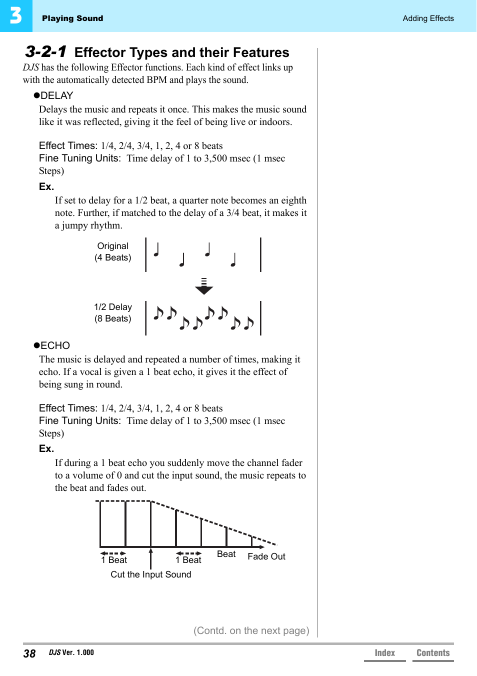 2-1 effector types and their features, Effector types and their features, 2-1 effector types and their | Features’ p.38 | Pioneer DJS User Manual | Page 38 / 155