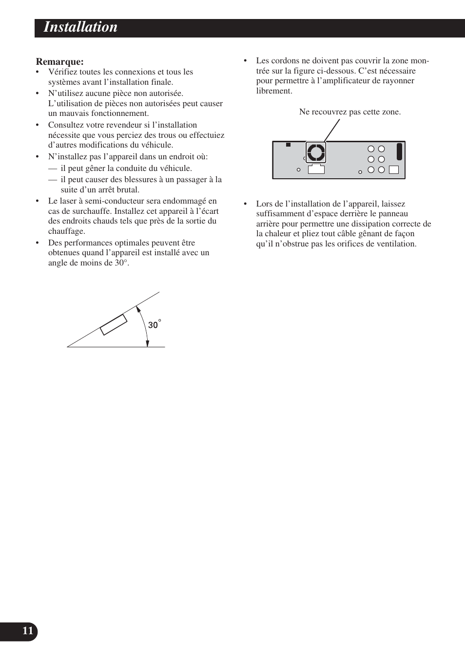 Installation | Pioneer DVH-P5000UB User Manual | Page 54 / 85