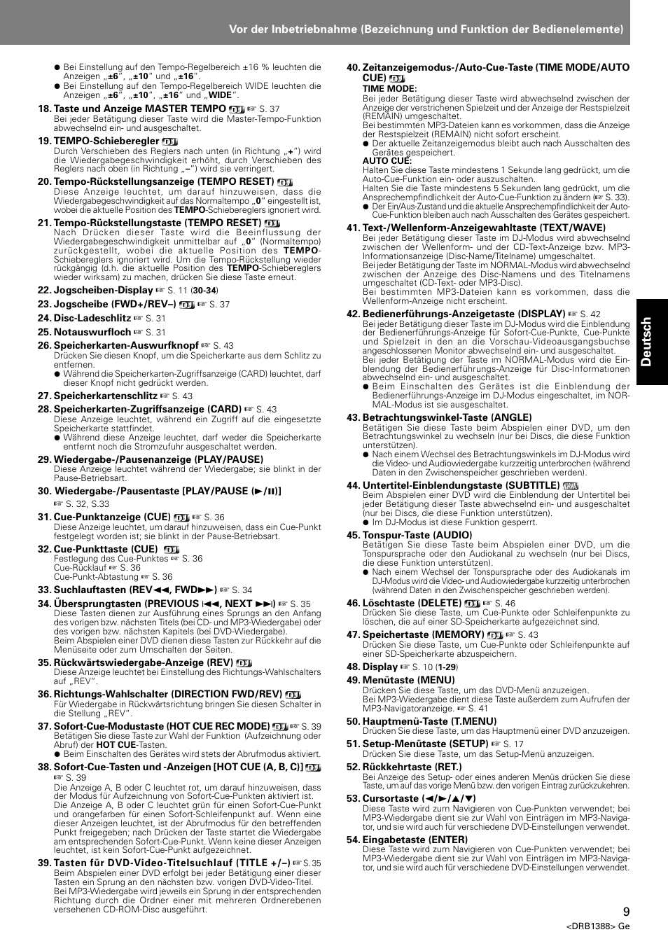 Deutsch | Pioneer DVJ-X1 User Manual | Page 115 / 308