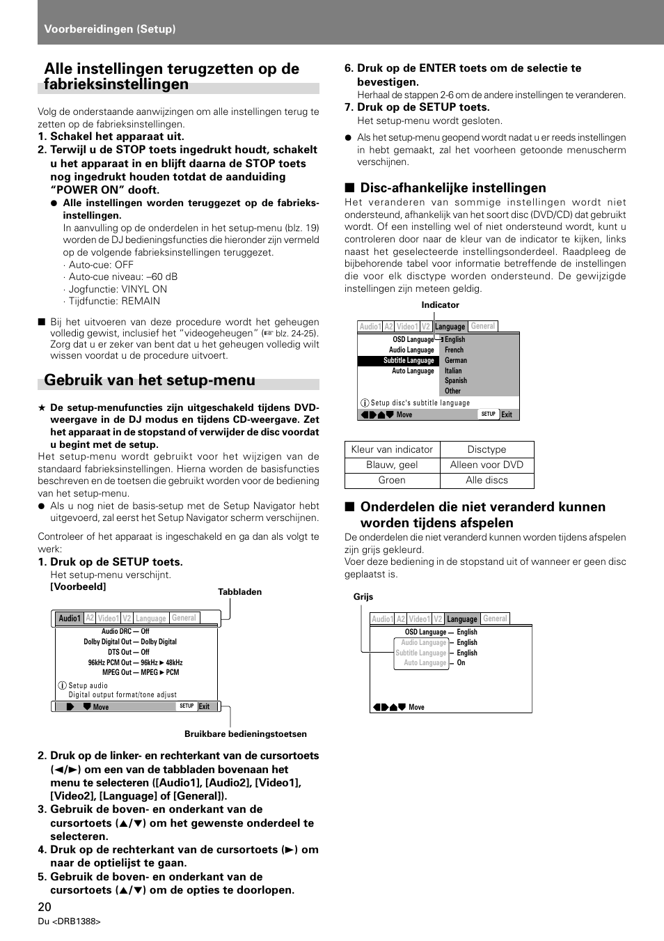 Gebruik van het setup-menu, Disc-afhankelijke instellingen | Pioneer DVJ-X1 User Manual | Page 228 / 308