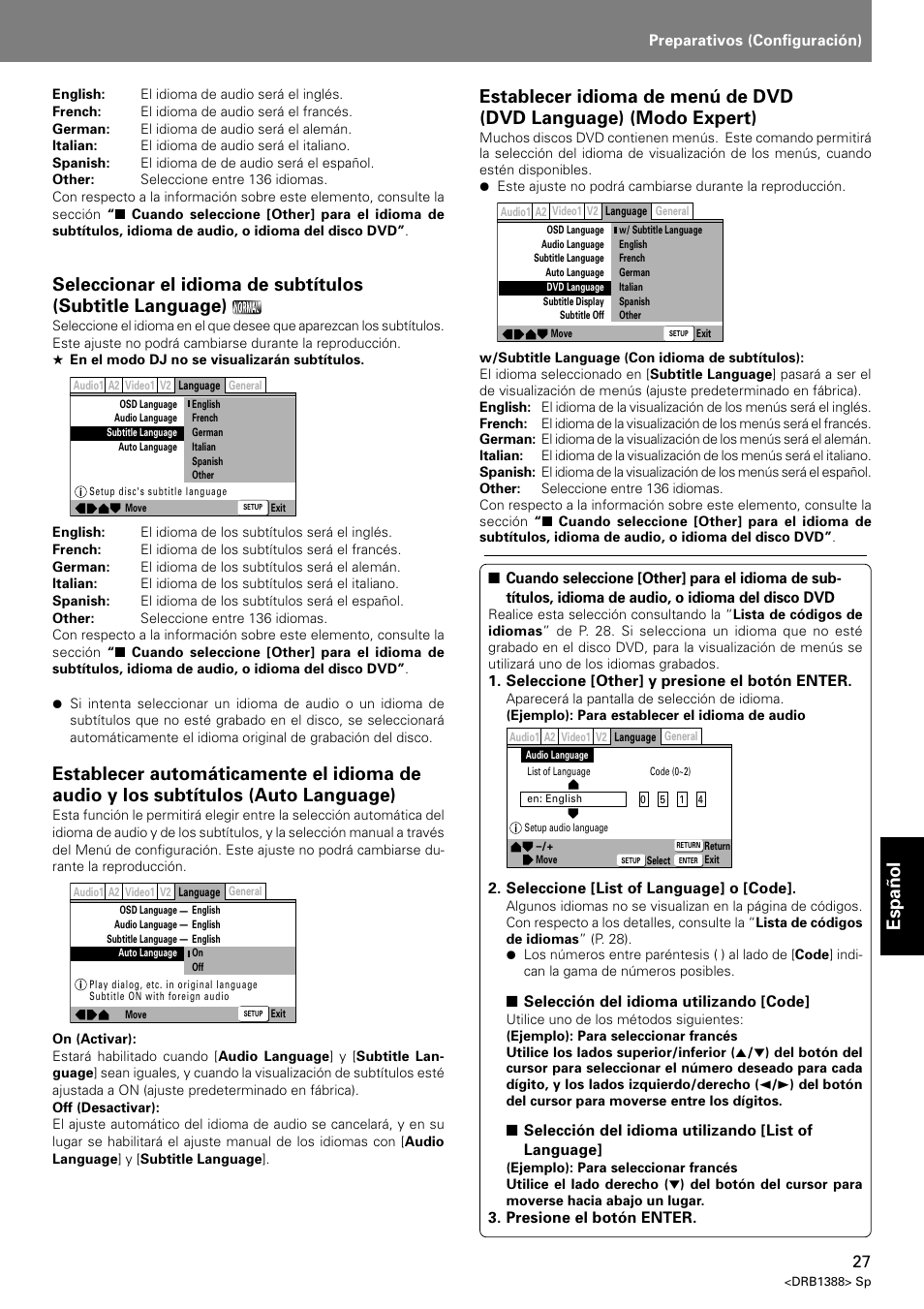 Espa ñ ol | Pioneer DVJ-X1 User Manual | Page 285 / 308