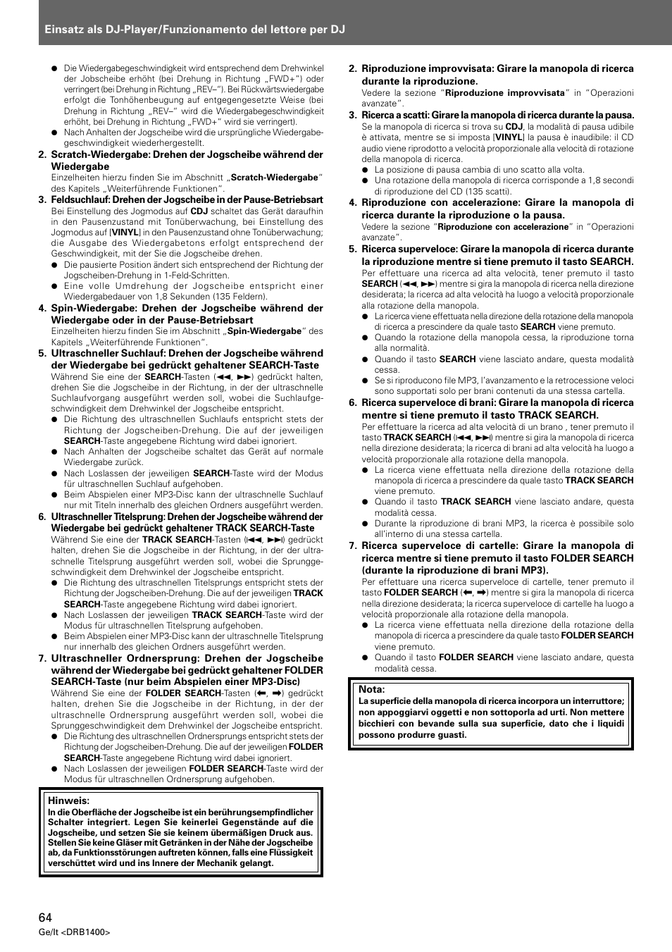 Pioneer CDJ-800 MK2 User Manual | Page 64 / 116