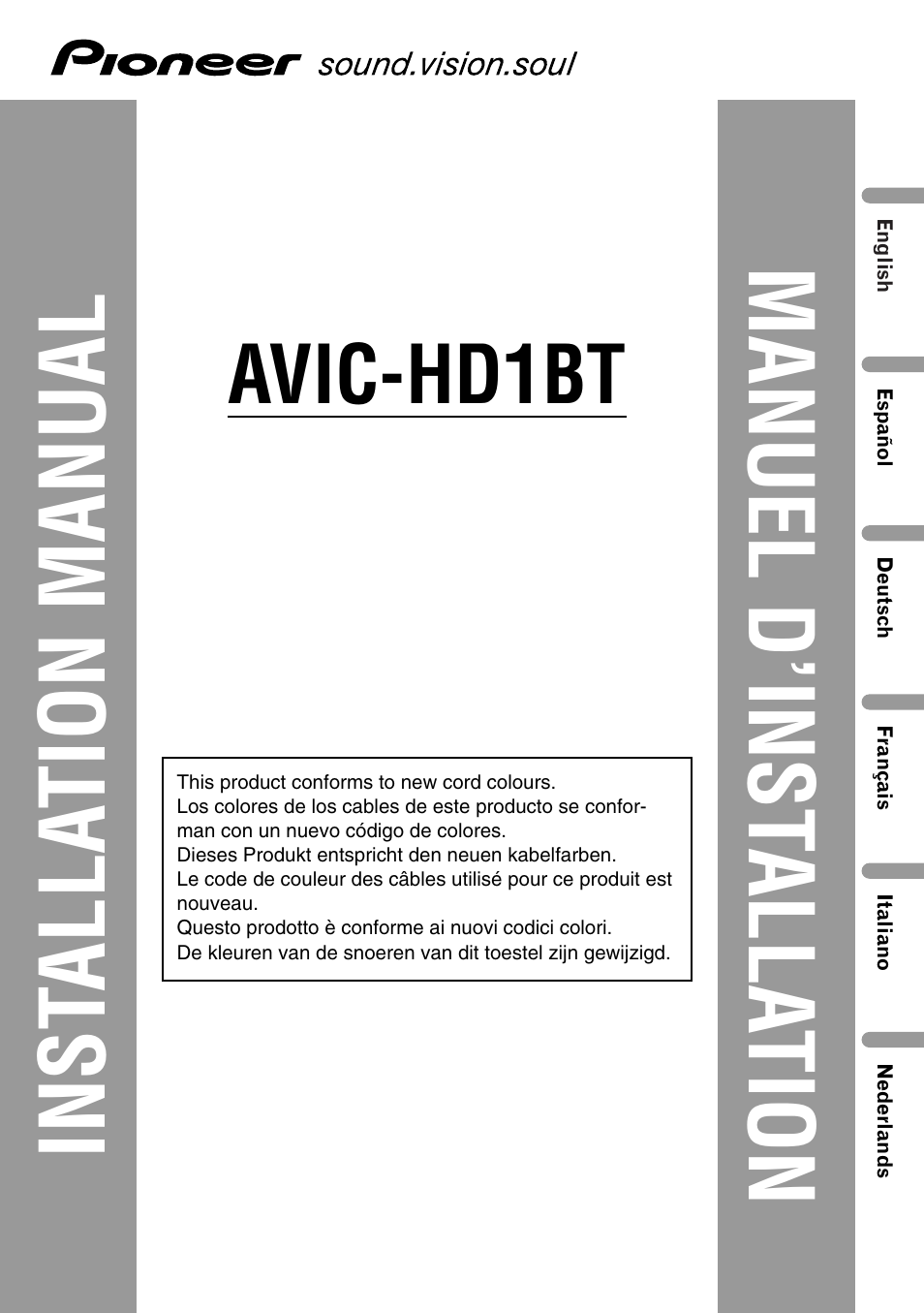Pioneer AVIC-HD1BT User Manual | 170 pages