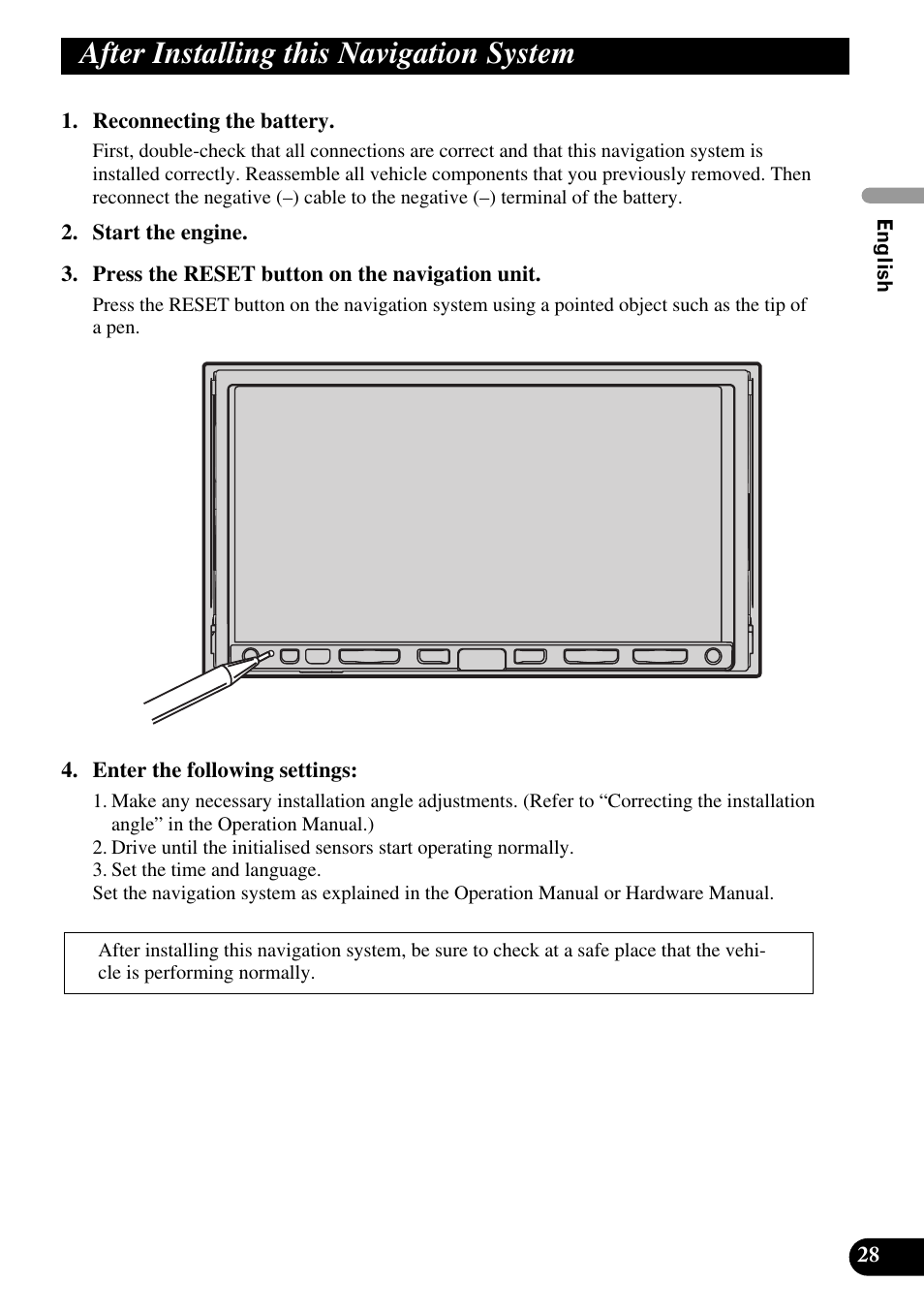 After installing this navigation system | Pioneer AVIC-HD1BT User Manual | Page 29 / 170