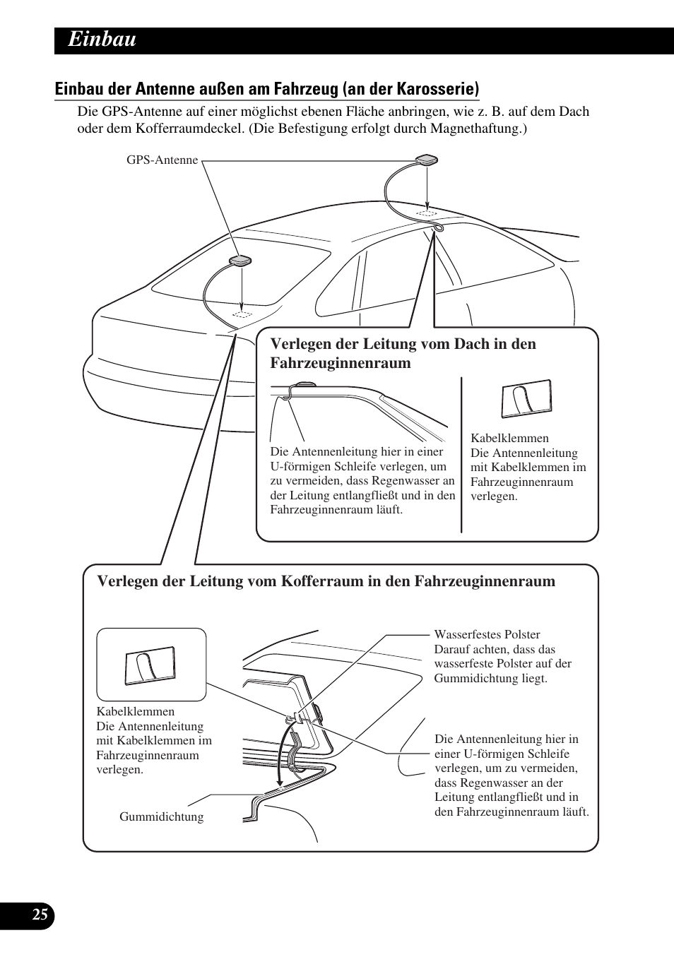 Einbau | Pioneer AVIC-HD1BT User Manual | Page 82 / 170