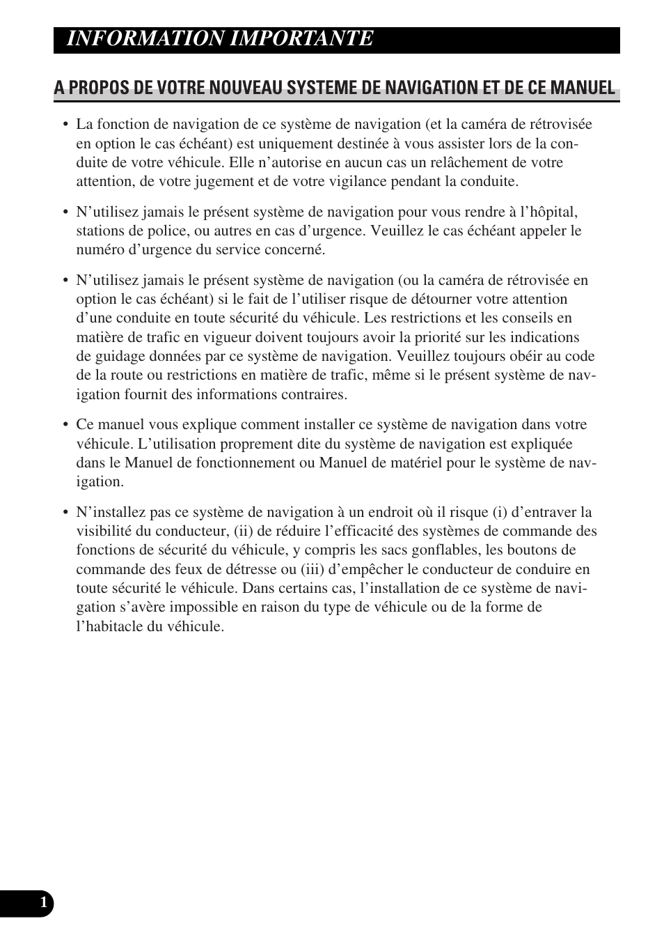 Rd4101-a_086_113_fra, Information importante | Pioneer AVIC-HD1BT User Manual | Page 86 / 170