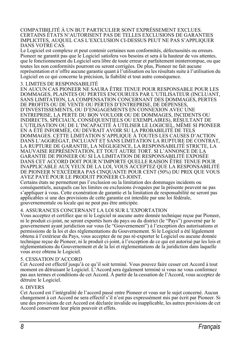 8français | Pioneer AVIC-S2 RU User Manual | Page 56 / 153