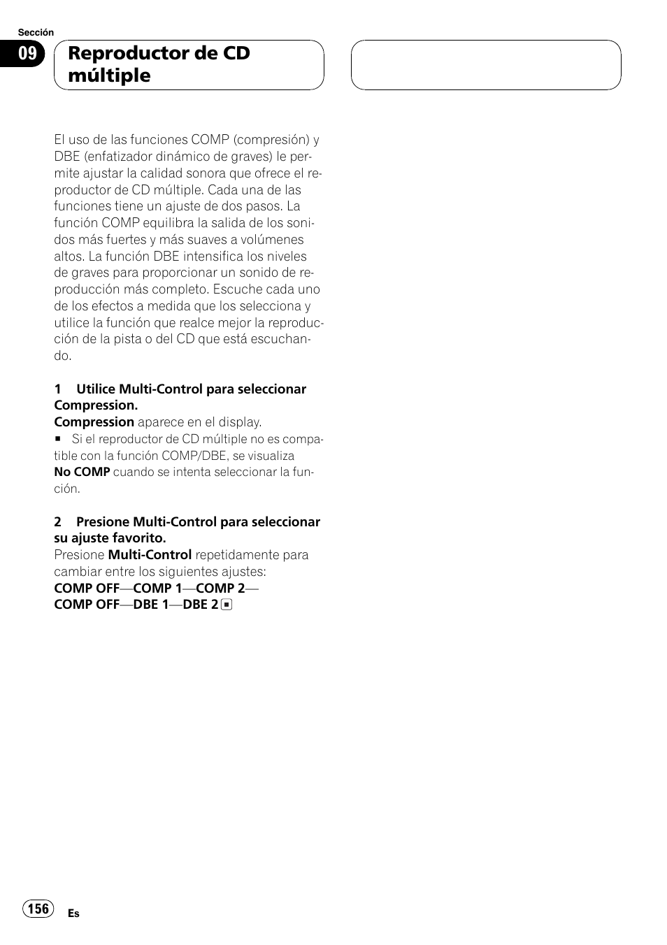 Reproductor de cd múltiple | Pioneer DEH-P70BT User Manual | Page 156 / 199