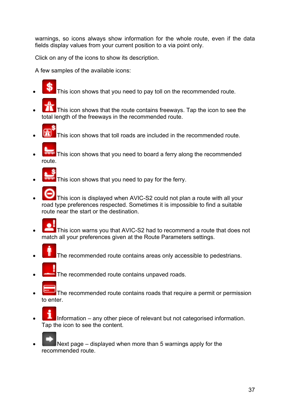 Pioneer AVIC-S2 RU User Manual | Page 37 / 84