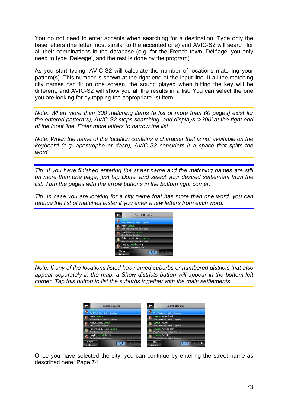 Pioneer AVIC-S2 RU User Manual | Page 73 / 84