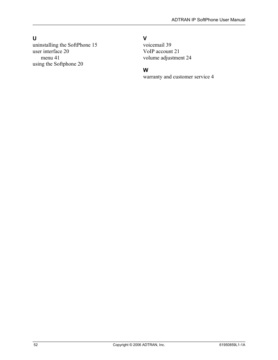 ADTRAN 1950859L1 User Manual | Page 52 / 52