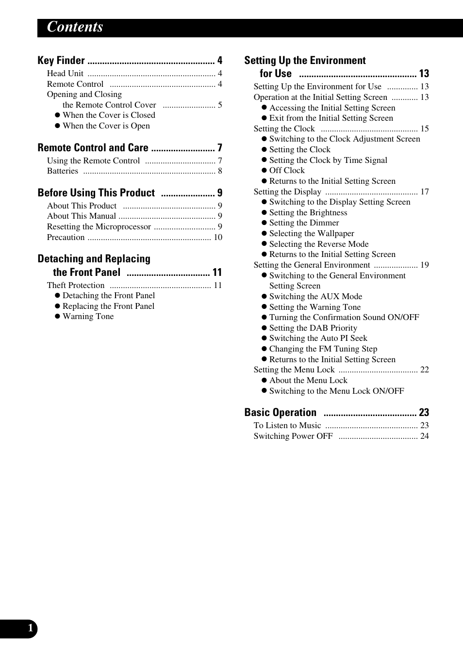 Pioneer DEX-P90RS User Manual | Page 2 / 94