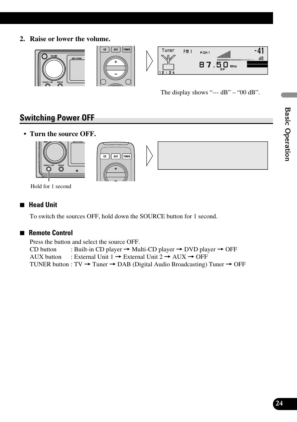 Switching power off | Pioneer DEX-P90RS User Manual | Page 25 / 94