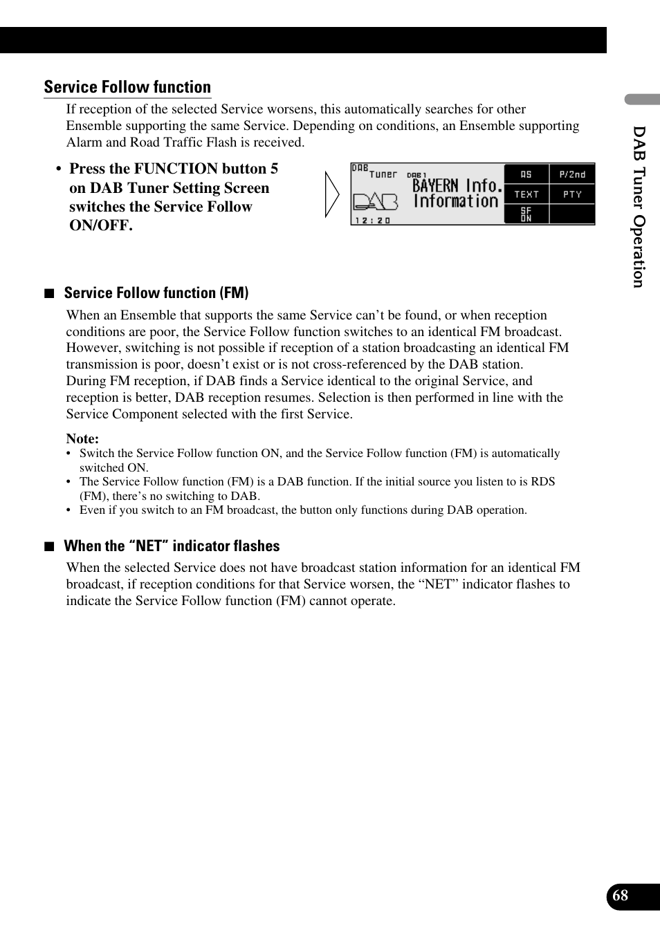 Service follow function | Pioneer DEX-P90RS User Manual | Page 69 / 94