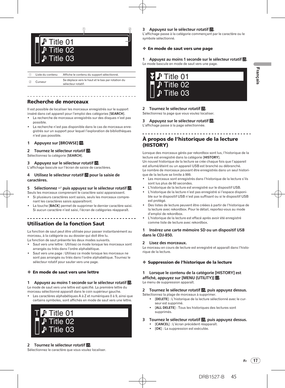 Pioneer CDJ-850 User Manual | Page 45 / 88