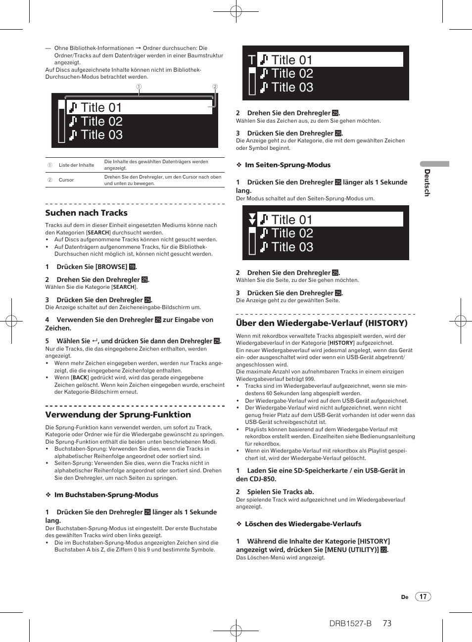 Pioneer CDJ-850 User Manual | Page 73 / 88