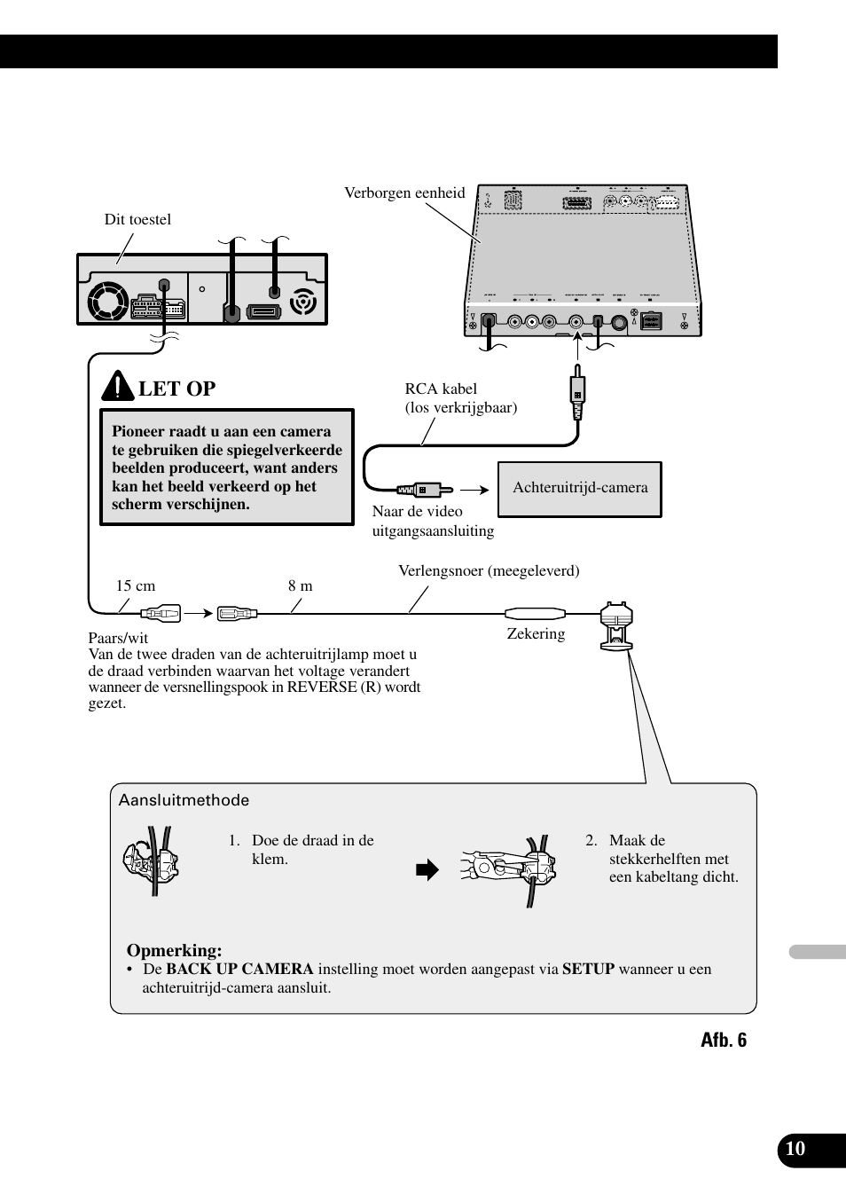 Let op | Pioneer AVH-P7500DVDII User Manual | Page 91 / 98