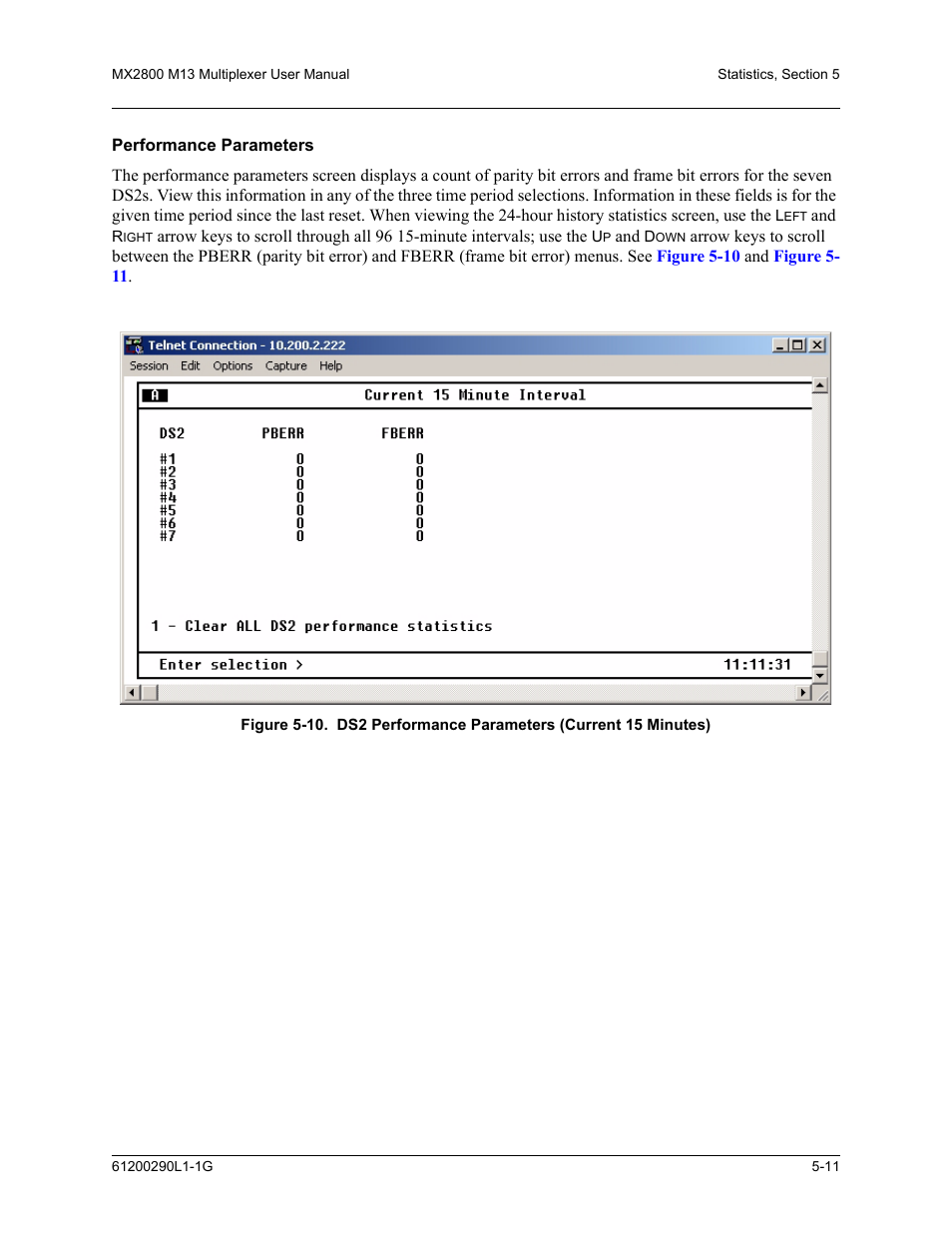 Performance parameters, Performance parameters -11 | ADTRAN MX2800 M13 User Manual | Page 101 / 200