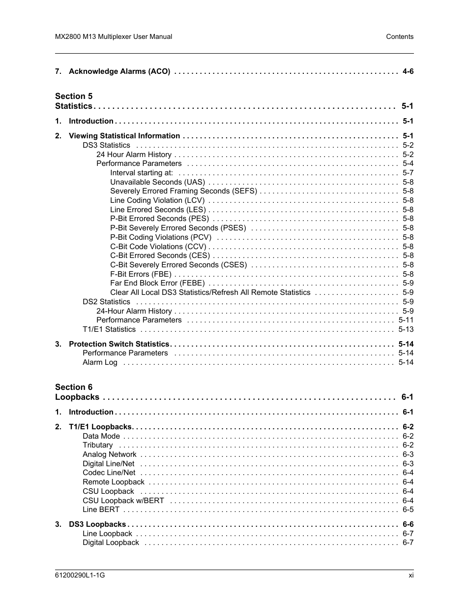 ADTRAN MX2800 M13 User Manual | Page 11 / 200