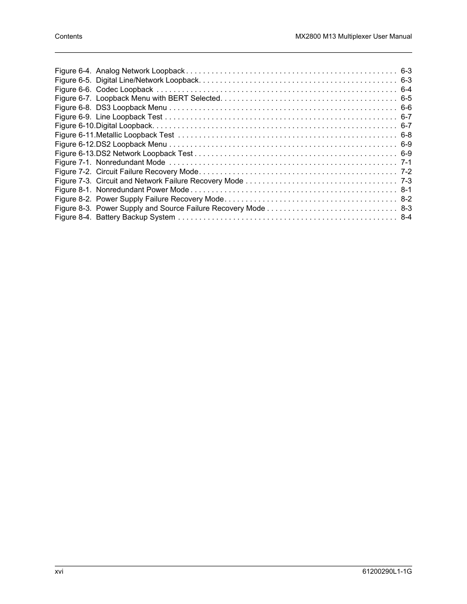 ADTRAN MX2800 M13 User Manual | Page 16 / 200