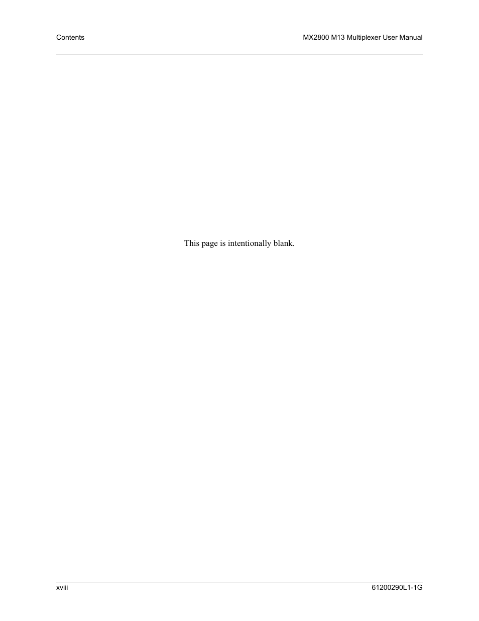 ADTRAN MX2800 M13 User Manual | Page 18 / 200