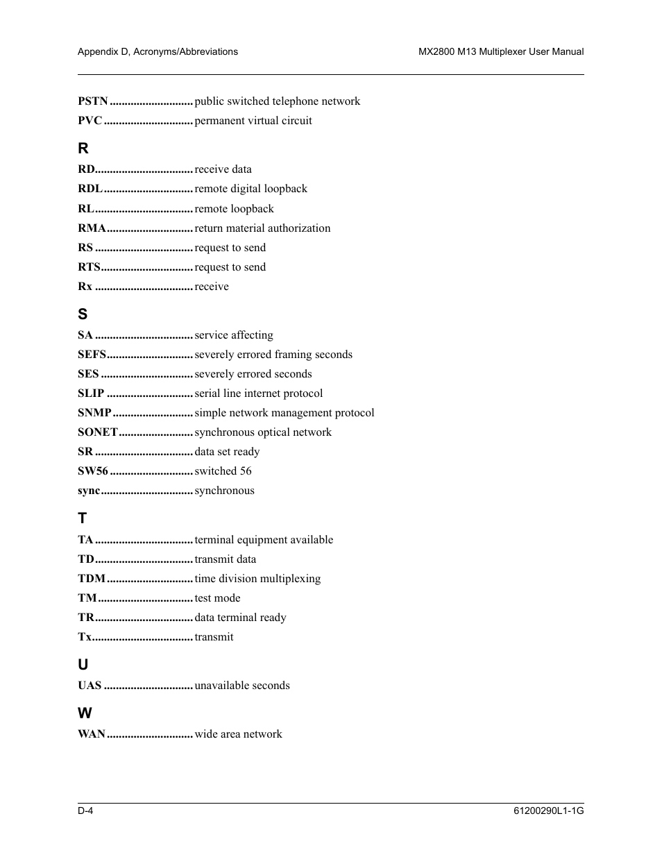 ADTRAN MX2800 M13 User Manual | Page 180 / 200