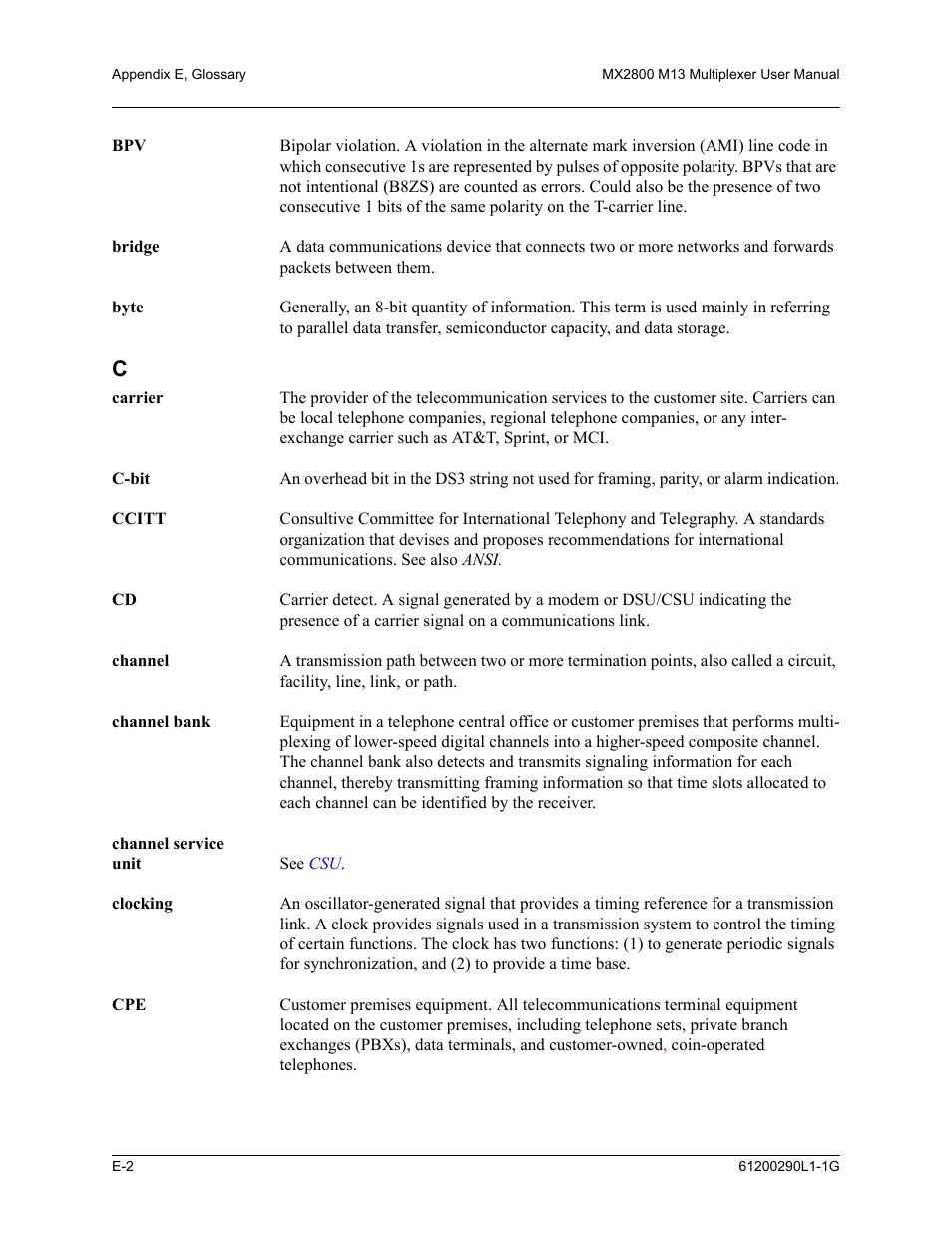 ADTRAN MX2800 M13 User Manual | Page 184 / 200