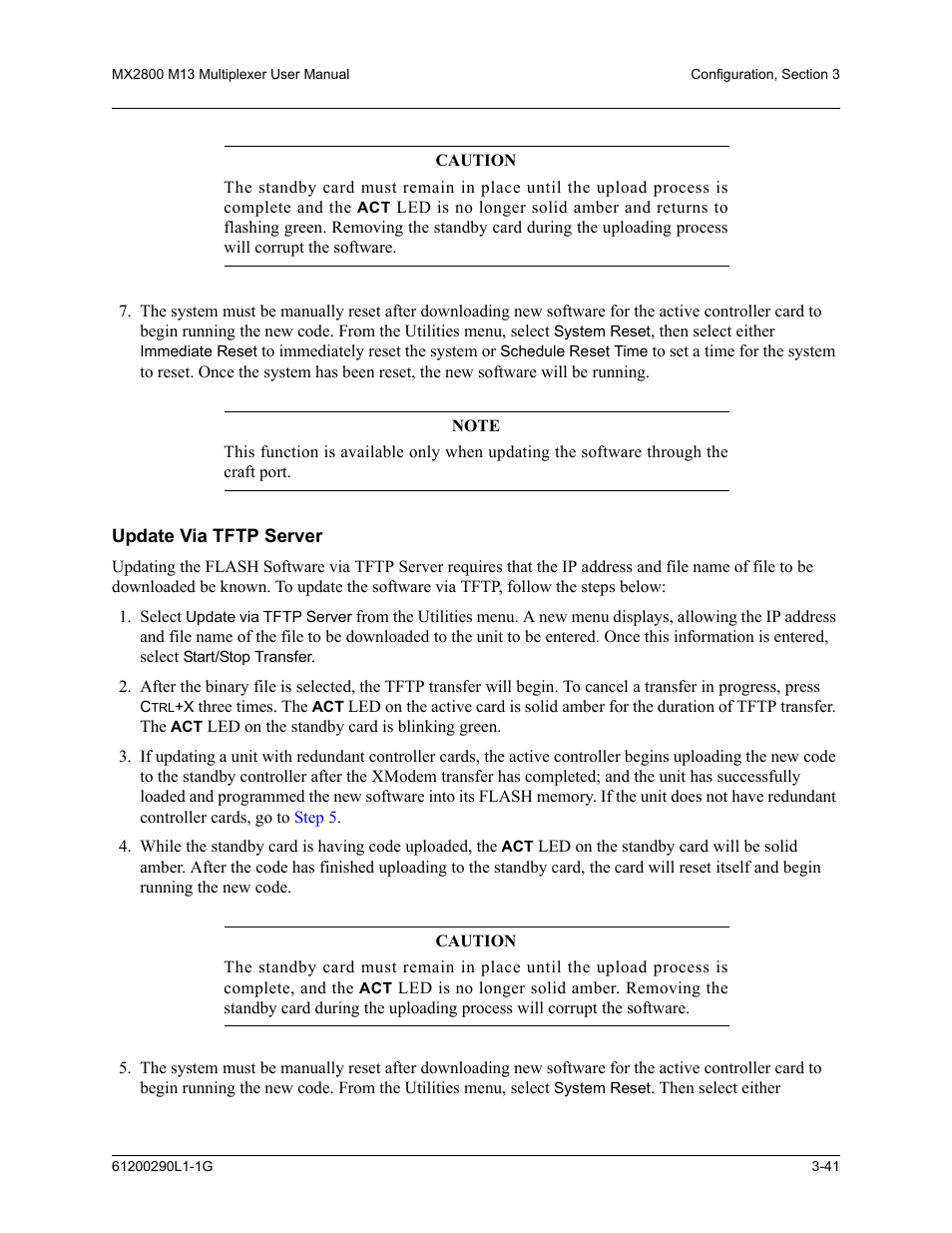 ADTRAN MX2800 M13 User Manual | Page 81 / 200