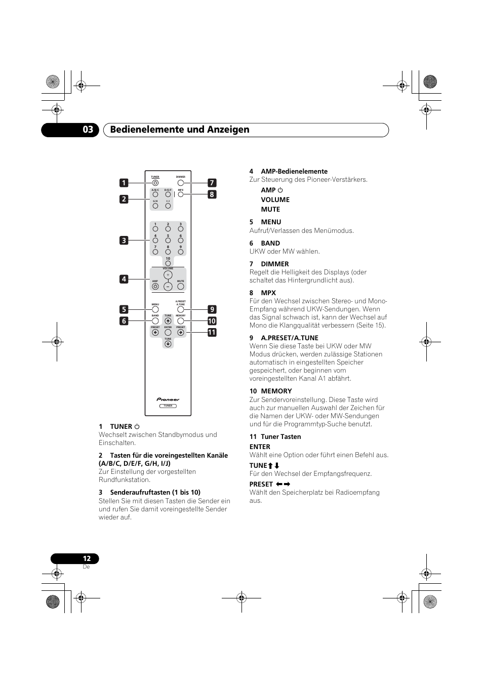 Bedienelemente und anzeigen 03 | Pioneer F-F3MK2-K User Manual | Page 56 / 156