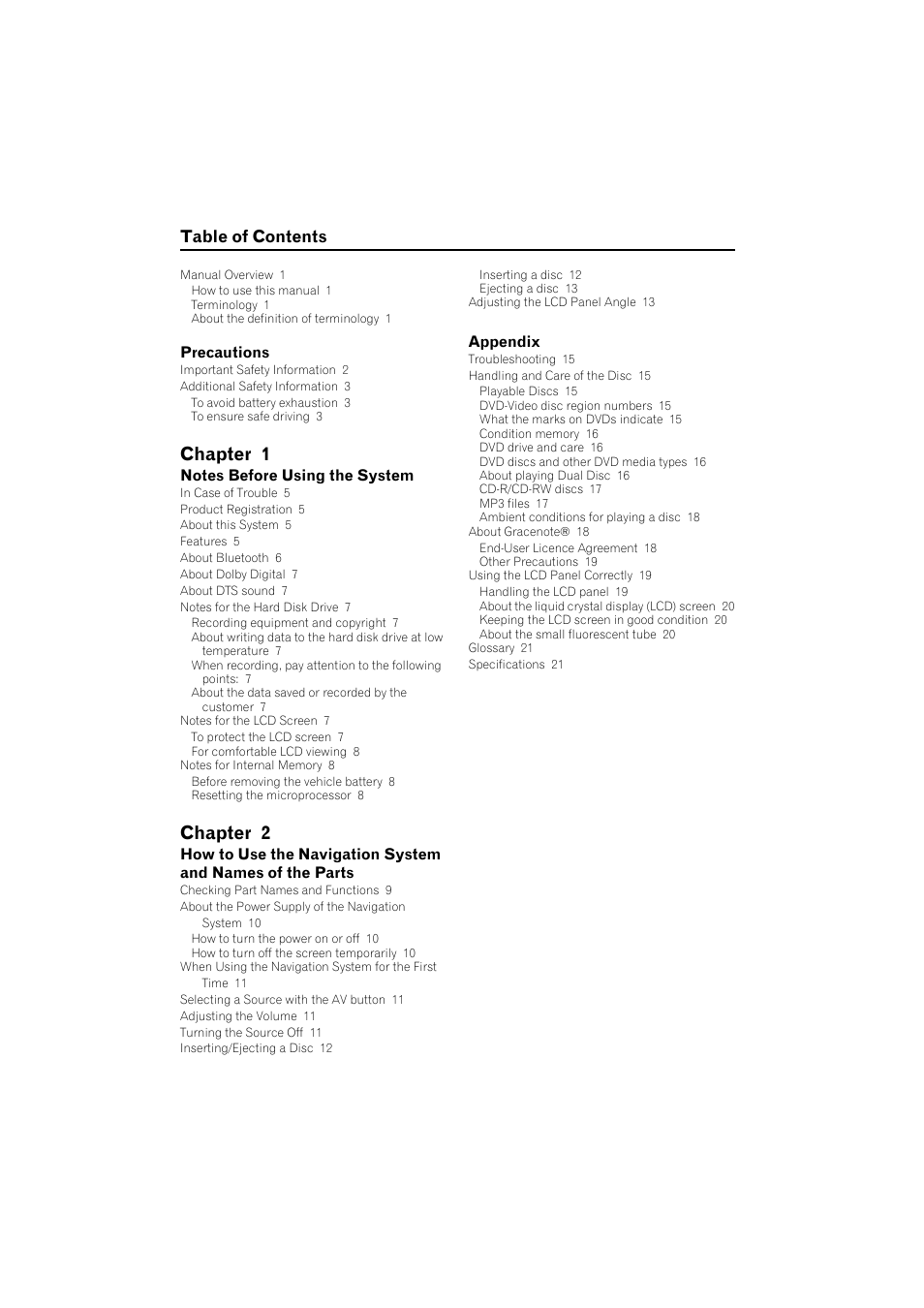Pioneer AVIC-HD1BT User Manual | Page 2 / 25