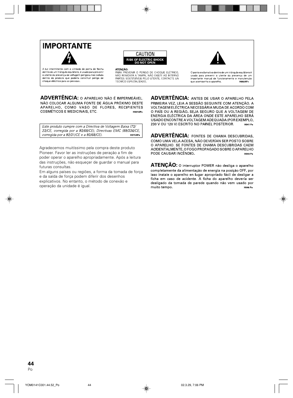 Pioneer S-W40S User Manual | Page 44 / 52