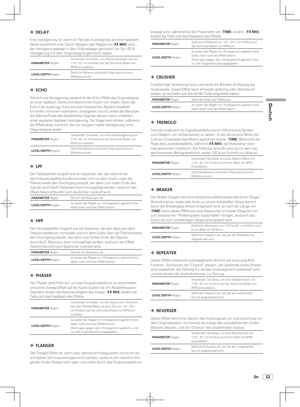 Deutsch | Pioneer DDJ-S1 User Manual | Page 105 / 112