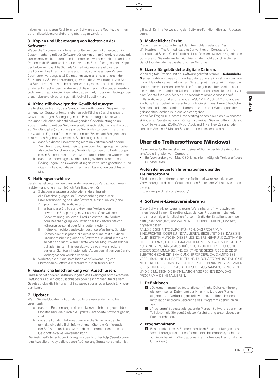 Über die treibersoftware (windows) | Pioneer DDJ-S1 User Manual | Page 79 / 112