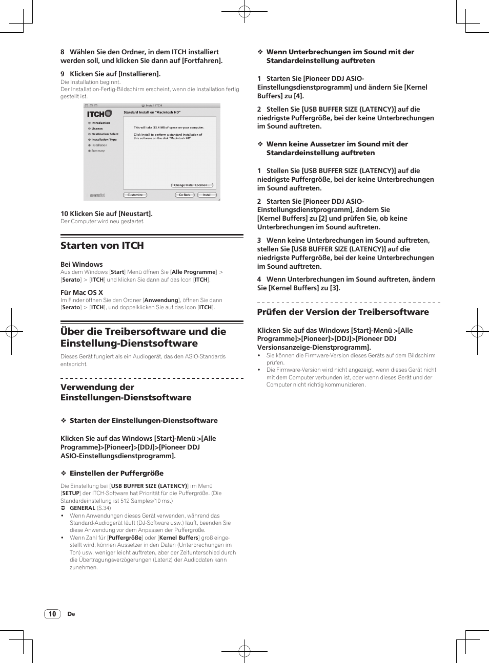 Starten von itch | Pioneer DDJ-S1 User Manual | Page 82 / 112