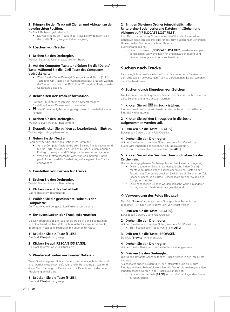 Suchen nach tracks | Pioneer DDJ-S1 User Manual | Page 94 / 112