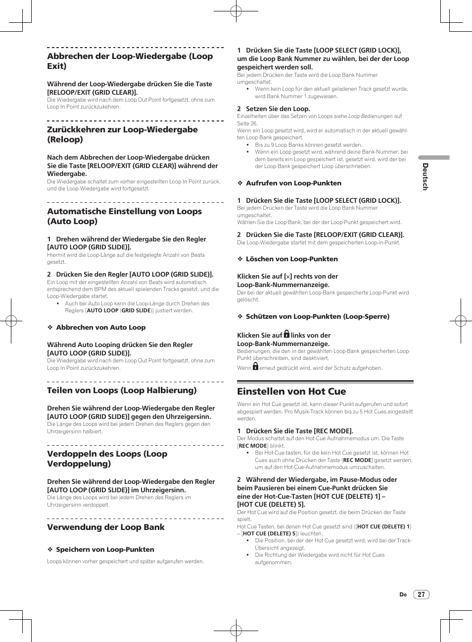 Einstellen von hot cue | Pioneer DDJ-S1 User Manual | Page 99 / 112