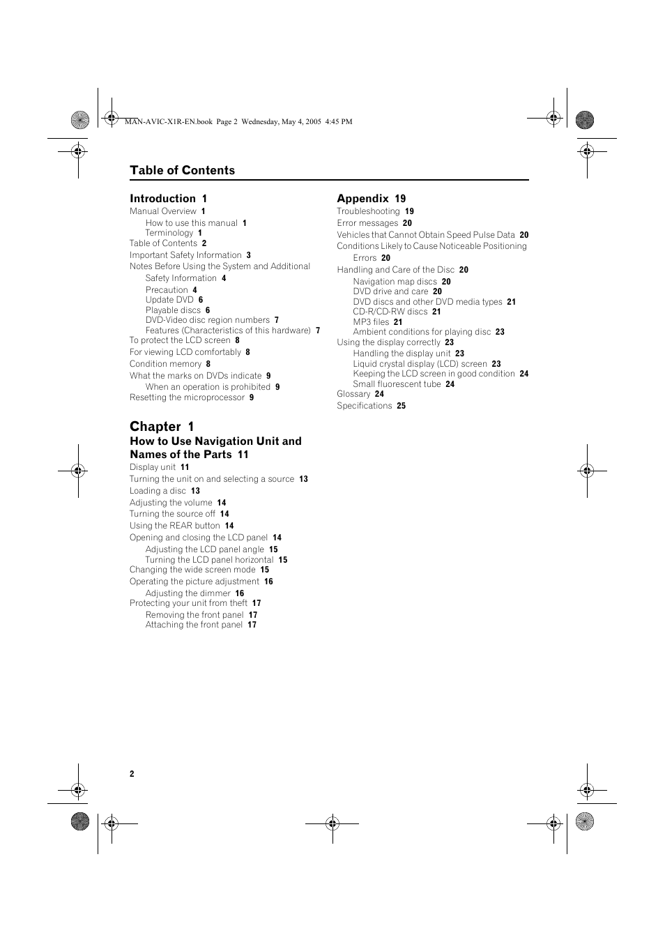 Pioneer AVIC-X1R User Manual | Page 4 / 30