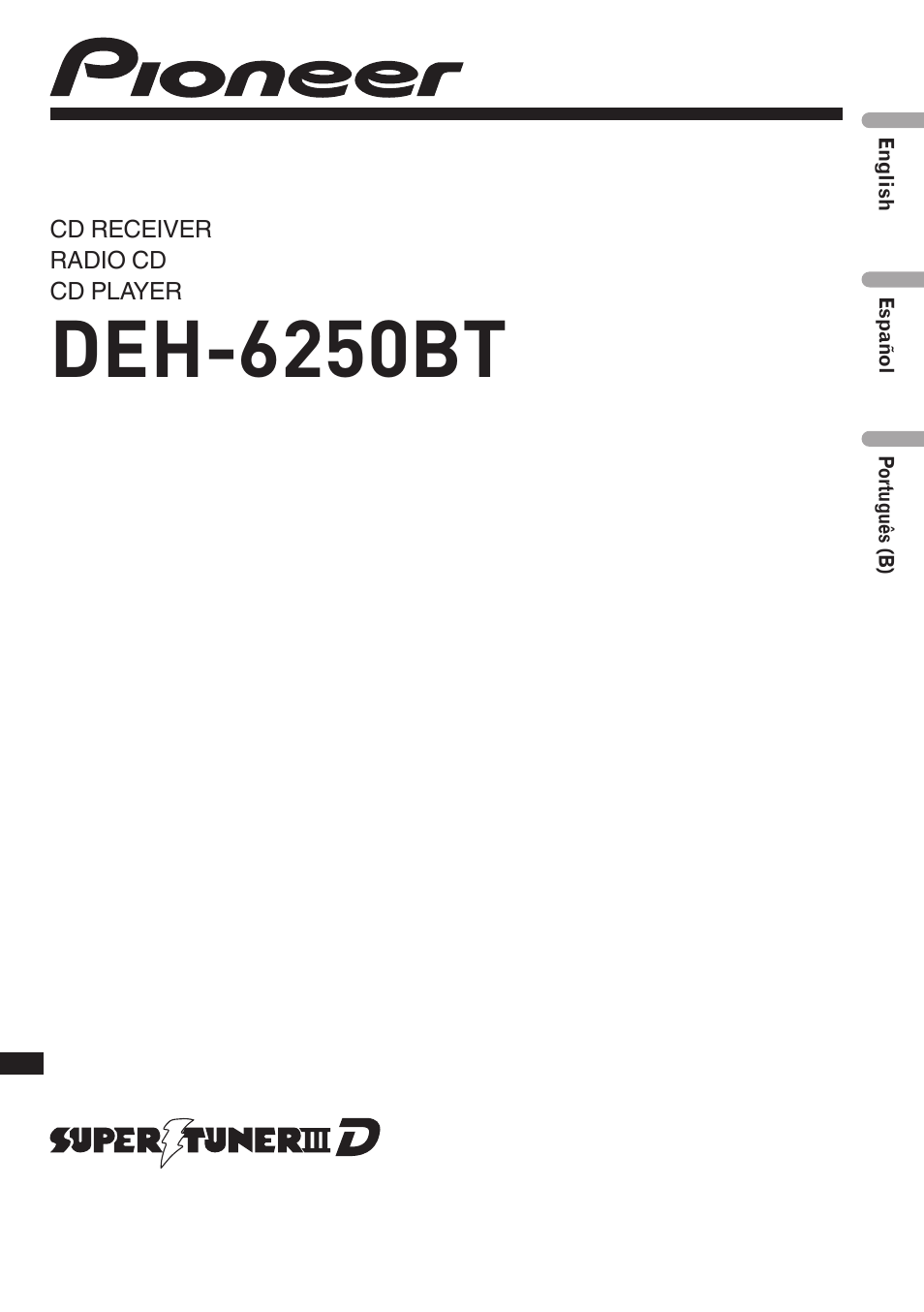 Pioneer DEH-6250BT User Manual | 88 pages
