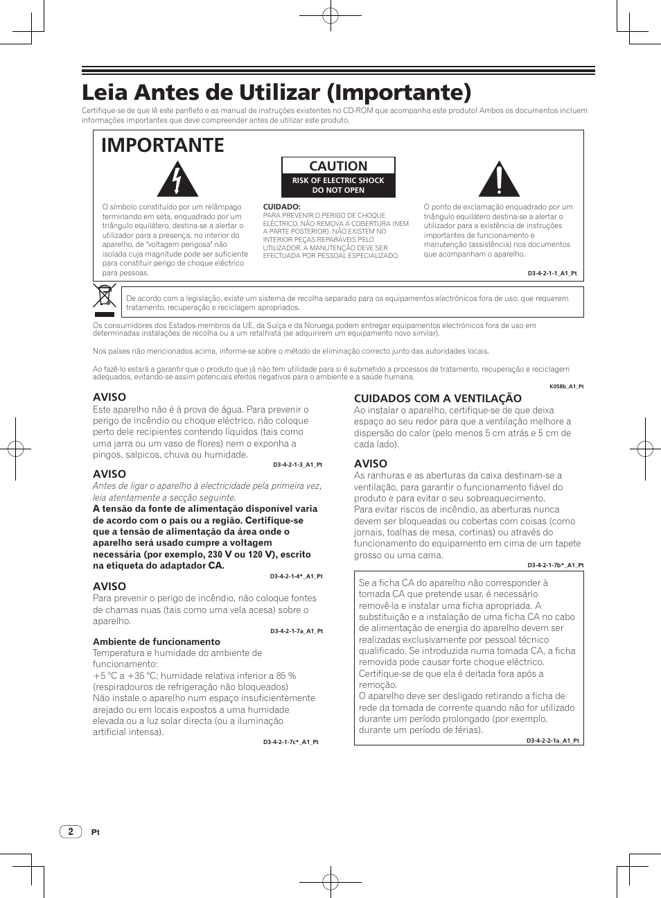 Leia antes de utilizar (importante), Sistema de dj, Importante | Caution | Pioneer XDJ-AERO User Manual | Page 26 / 36